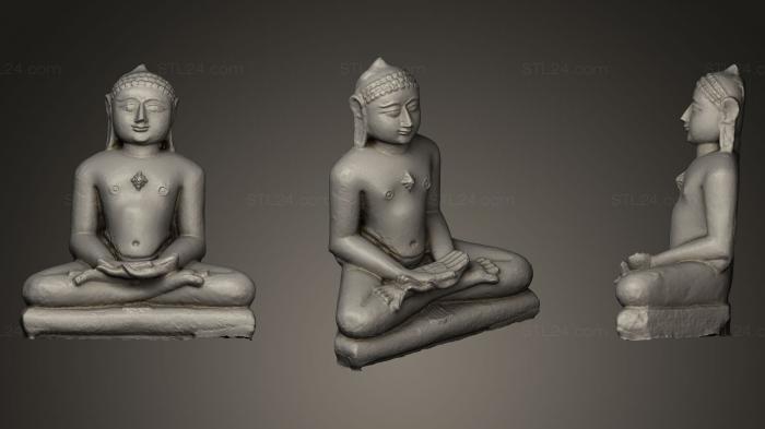 Buddha figurines (Mahavira, STKBD_0033) 3D models for cnc